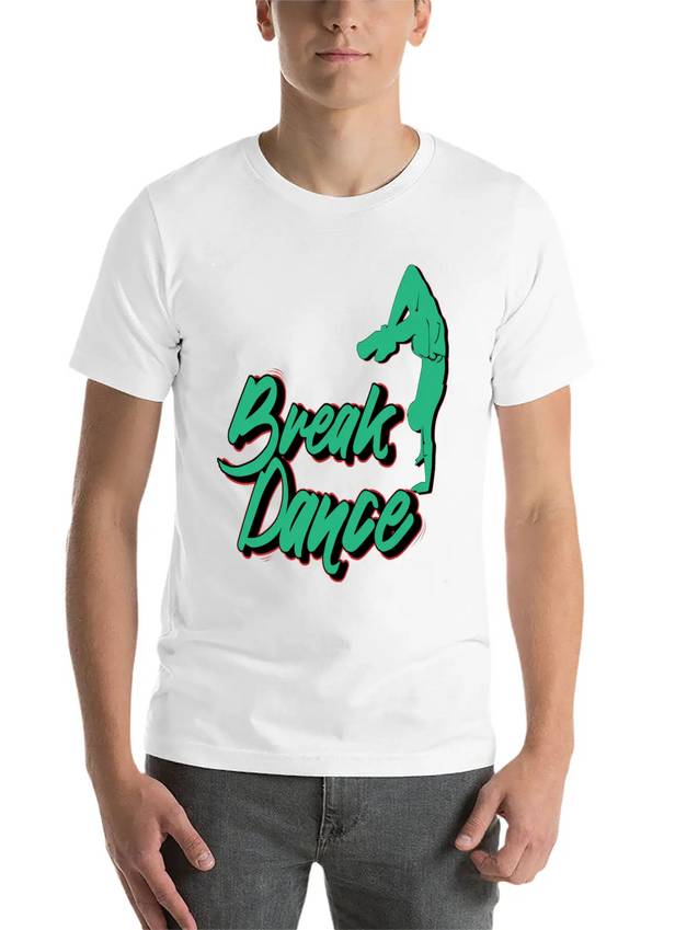 Breakdance Streetdance Hip Hop Lightweight Cotton T-Shirt – Daily Comfort Graphic Shirt