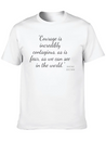 Brene Brown Quotes Lightweight Cotton T-Shirt – Daily Comfort Graphic Shirt