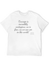 Brene Brown Quotes Lightweight Cotton T-Shirt – Daily Comfort Graphic Shirt