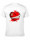 Broken Heart Breakup Divorce Ex Couple Lightweight Cotton T-Shirt – Daily Comfort Graphic Shirt