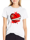 Broken Heart Breakup Divorce Ex Couple Lightweight Cotton T-Shirt – Daily Comfort Graphic Shirt