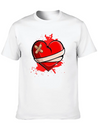 Broken Heart Breakup Divorce Ex Couple Lightweight Cotton T-Shirt – Daily Comfort Graphic Shirt