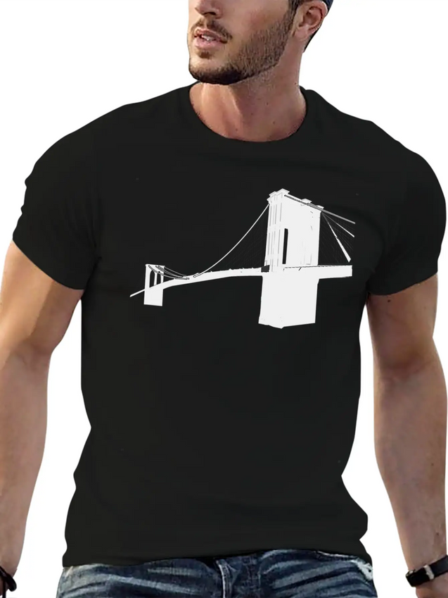 Brooklyn Bridge Lightweight Cotton T-Shirt – Daily Comfort Graphic Shirt