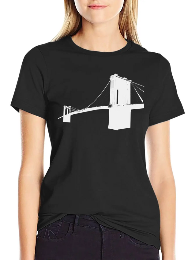 Brooklyn Bridge Lightweight Cotton T-Shirt – Daily Comfort Graphic Shirt