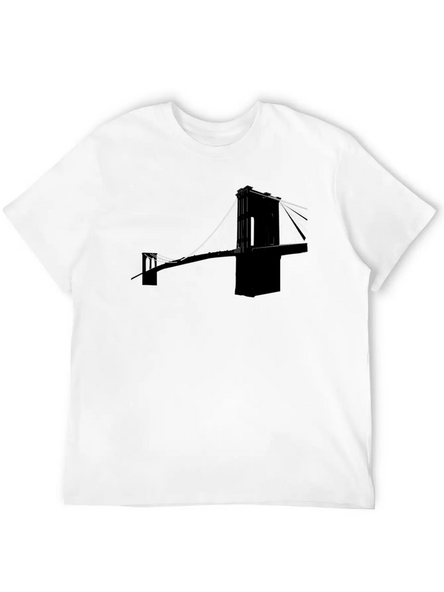 Brooklyn Bridge Lightweight Cotton T-Shirt – Daily Comfort Graphic Shirt