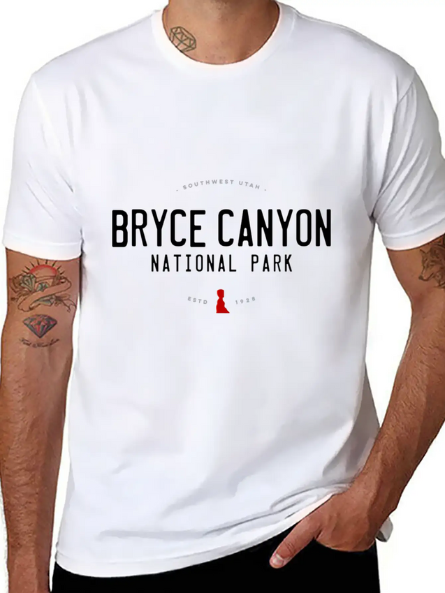 Bryce Canyon National Park Utah Graphic Vintage Re Lightweight Cotton T-Shirt – Daily Comfort Graphic Shirt