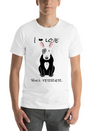 Bull Terrier T ShirtI Love Bull Terrier DOGS Lightweight Cotton T-Shirt – Daily Comfort Graphic Shirt