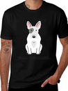 Bull Terrier T ShirtI Love Bull Terrier DOGS Lightweight Cotton T-Shirt – Daily Comfort Graphic Shirt