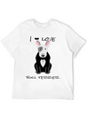 Bull Terrier T ShirtI Love Bull Terrier DOGS Lightweight Cotton T-Shirt – Daily Comfort Graphic Shirt