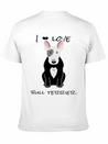 Bull Terrier T ShirtI Love Bull Terrier DOGS Lightweight Cotton T-Shirt – Daily Comfort Graphic Shirt