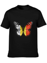 Butterfly Flag Of Belgium Lightweight Cotton T-Shirt – Daily Comfort Graphic Shirt