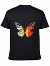 Butterfly Flag Of Belgium Lightweight Cotton T-Shirt – Daily Comfort Graphic Shirt