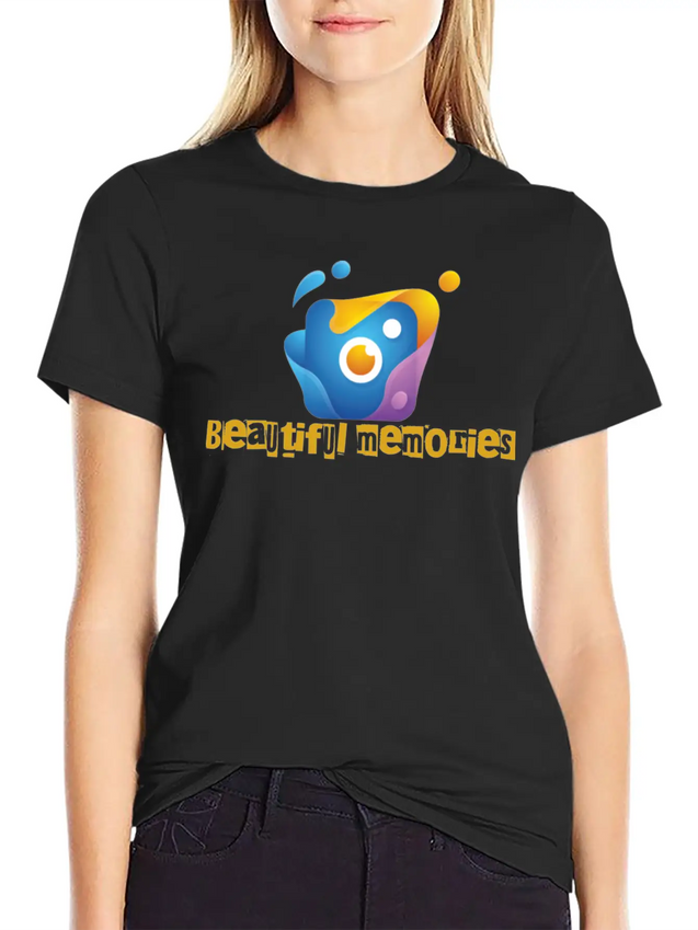 Camera Lightweight Cotton T-Shirt – Daily Comfort Graphic Shirt