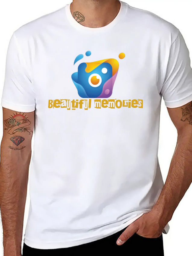 Camera Lightweight Cotton T-Shirt – Daily Comfort Graphic Shirt