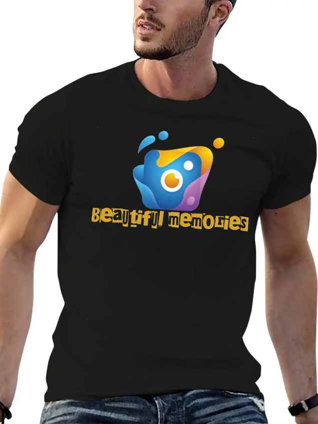 Camera Lightweight Cotton T-Shirt – Daily Comfort Graphic Shirt