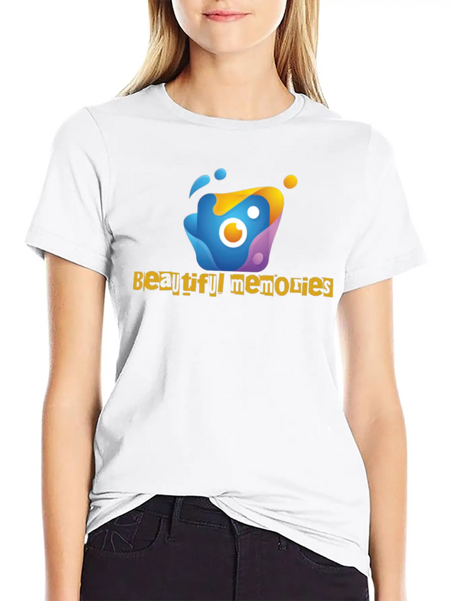 Camera Lightweight Cotton T-Shirt – Daily Comfort Graphic Shirt