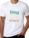 Camping Funny Camping For Men King Of The RV Campe Lightweight Cotton T-Shirt – Daily Comfort Graphic Shirt