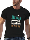 Camping Funny Camping For Men King Of The RV Campe Lightweight Cotton T-Shirt – Daily Comfort Graphic Shirt