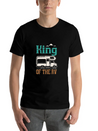 Camping Funny Camping For Men King Of The RV Campe Lightweight Cotton T-Shirt – Daily Comfort Graphic Shirt