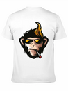 Cartoon Monkey Head Fun Animal Wildlife Streetwear Lightweight Cotton T-Shirt – Daily Comfort Graphic Shirt