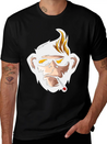 Cartoon Monkey Head Fun Animal Wildlife Streetwear Lightweight Cotton T-Shirt – Daily Comfort Graphic Shirt