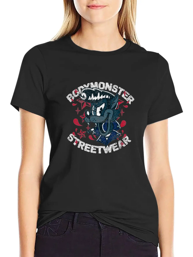 Cartoon Streetwear Tattoo Retro Fun Geschenk Idee Lightweight Cotton T-Shirt – Daily Comfort Graphic Shirt