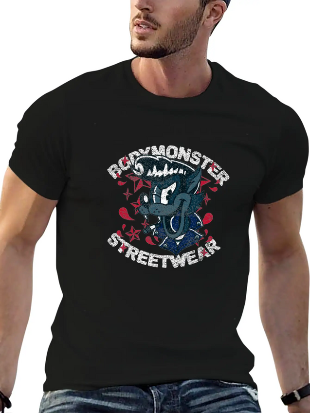 Cartoon Streetwear Tattoo Retro Fun Geschenk Idee Lightweight Cotton T-Shirt – Daily Comfort Graphic Shirt