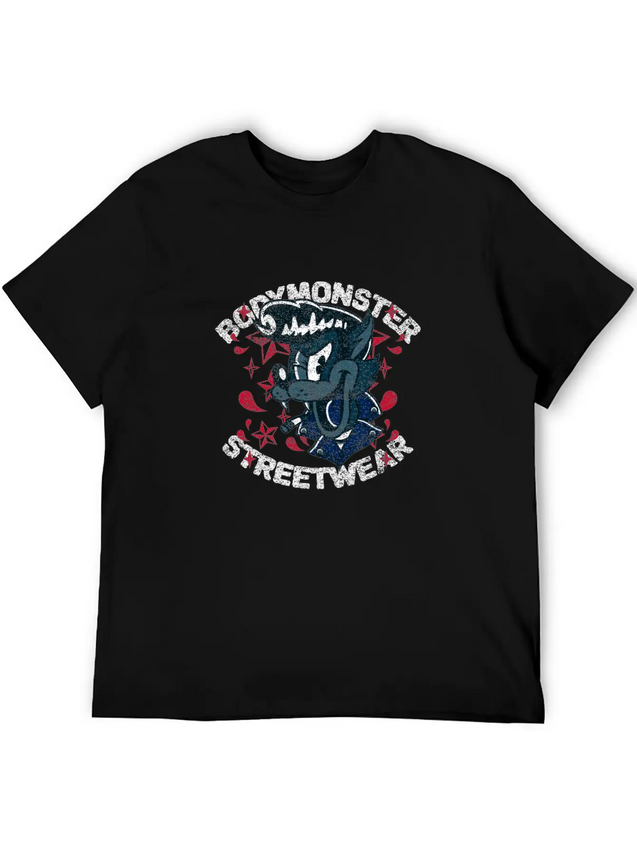 Cartoon Streetwear Tattoo Retro Fun Geschenk Idee Lightweight Cotton T-Shirt – Daily Comfort Graphic Shirt