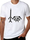 Cassette Pencil Cassette Floppy Disk Retro Gift Lightweight Cotton T-Shirt – Daily Comfort Graphic Shirt