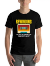 Cassette Tape Rewinding 80s Nostalgia Retro 1980s Lightweight Cotton T-Shirt – Daily Comfort Graphic Shirt