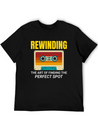 Cassette Tape Rewinding 80s Nostalgia Retro 1980s Lightweight Cotton T-Shirt – Daily Comfort Graphic Shirt