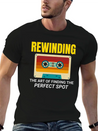 Cassette Tape Rewinding 80s Nostalgia Retro 1980s Lightweight Cotton T-Shirt – Daily Comfort Graphic Shirt