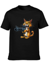 Cat Lightweight Cotton T-Shirt – Daily Comfort Graphic Shirt