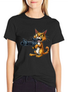 Cat Lightweight Cotton T-Shirt – Daily Comfort Graphic Shirt