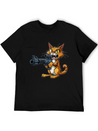 Cat Lightweight Cotton T-Shirt – Daily Comfort Graphic Shirt