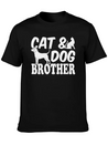 Cat Owner Dog Owner Cat Lover Dog Lover Cat & Dog Lightweight Cotton T-Shirt – Daily Comfort Graphic Shirt