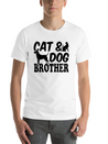 Cat Owner Dog Owner Cat Lover Dog Lover Cat & Dog Lightweight Cotton T-Shirt – Daily Comfort Graphic Shirt