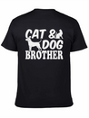 Cat Owner Dog Owner Cat Lover Dog Lover Cat & Dog Lightweight Cotton T-Shirt – Daily Comfort Graphic Shirt