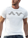 Chain Chains Icon Line Silver Lightweight Cotton T-Shirt – Daily Comfort Graphic Shirt
