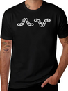 Chain Chains Icon Line Silver Lightweight Cotton T-Shirt – Daily Comfort Graphic Shirt
