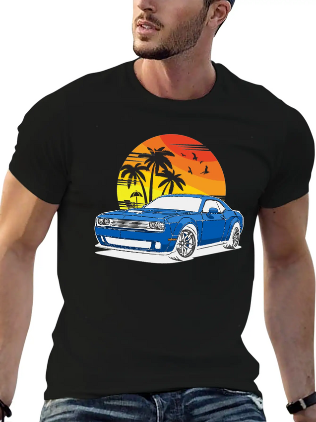 CHALLENGER HELLCAT RT SRT8 SCATPACK SRT392 DEMON Lightweight Cotton T-Shirt – Daily Comfort Graphic Shirt