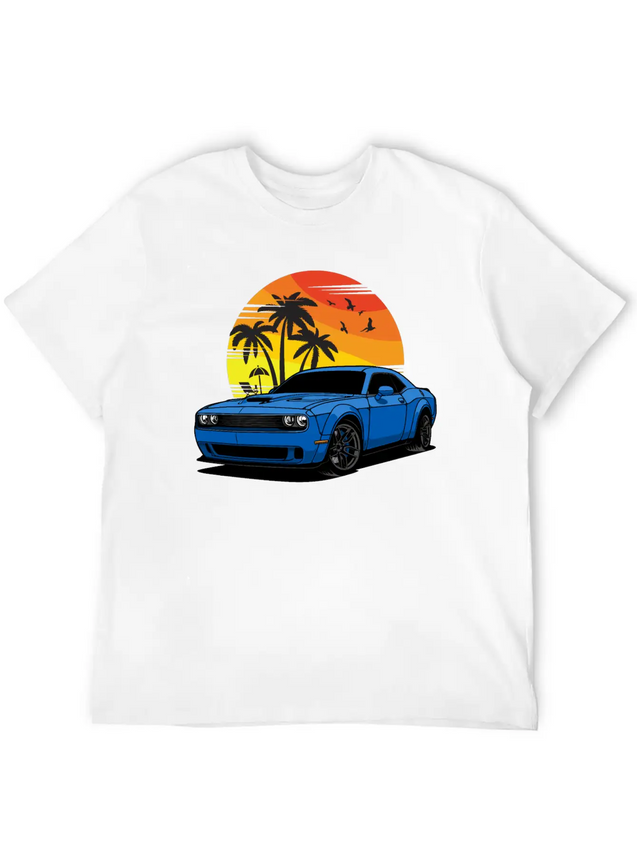 CHALLENGER HELLCAT RT SRT8 SCATPACK SRT392 DEMON Lightweight Cotton T-Shirt – Daily Comfort Graphic Shirt