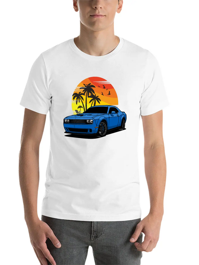 CHALLENGER HELLCAT RT SRT8 SCATPACK SRT392 DEMON Lightweight Cotton T-Shirt – Daily Comfort Graphic Shirt