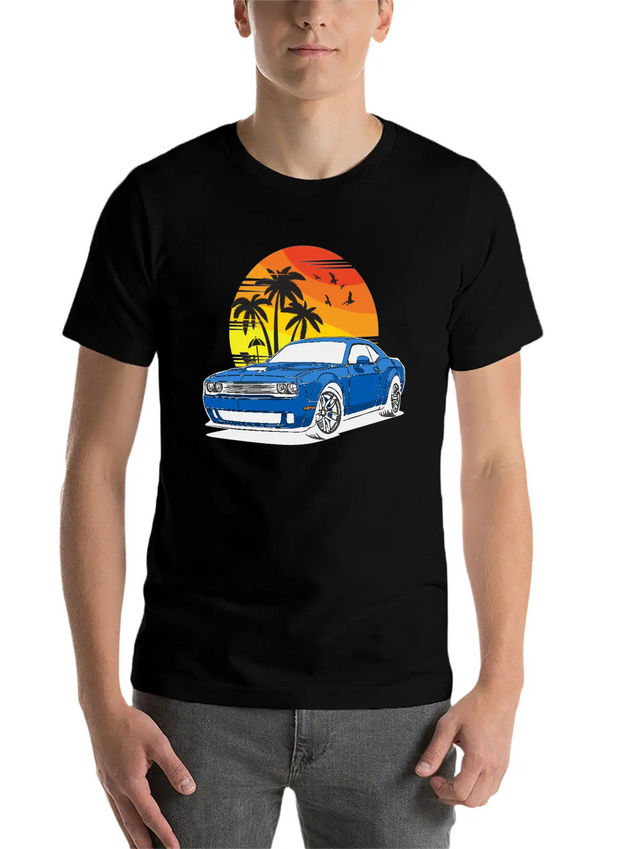 CHALLENGER HELLCAT RT SRT8 SCATPACK SRT392 DEMON Lightweight Cotton T-Shirt – Daily Comfort Graphic Shirt