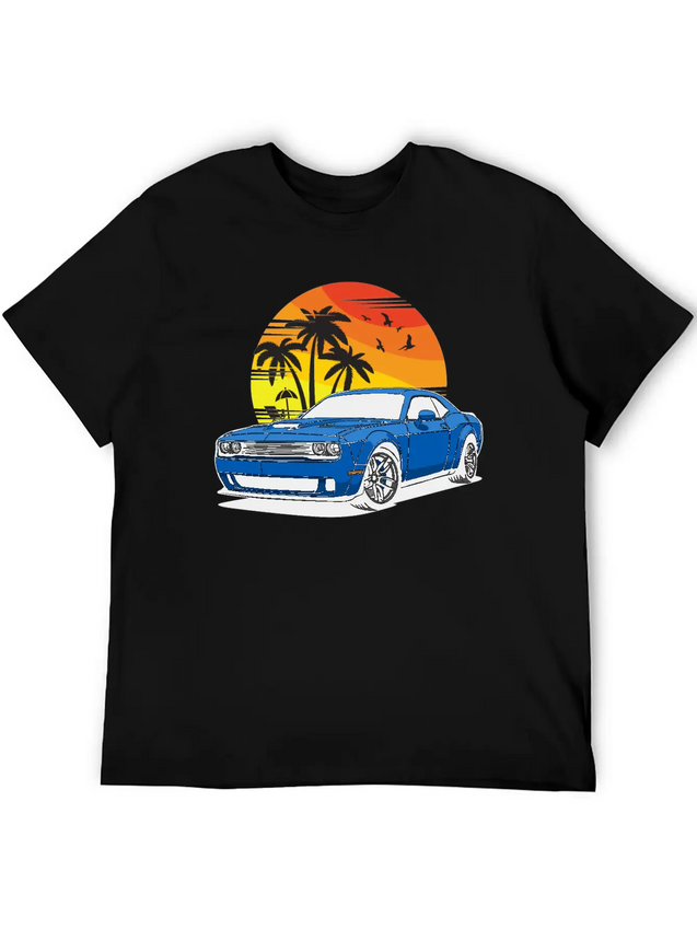 CHALLENGER HELLCAT RT SRT8 SCATPACK SRT392 DEMON Lightweight Cotton T-Shirt – Daily Comfort Graphic Shirt