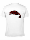 Chamaeleon Red Lightweight Cotton T-Shirt – Daily Comfort Graphic Shirt