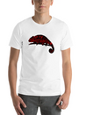 Chamaeleon Red Lightweight Cotton T-Shirt – Daily Comfort Graphic Shirt