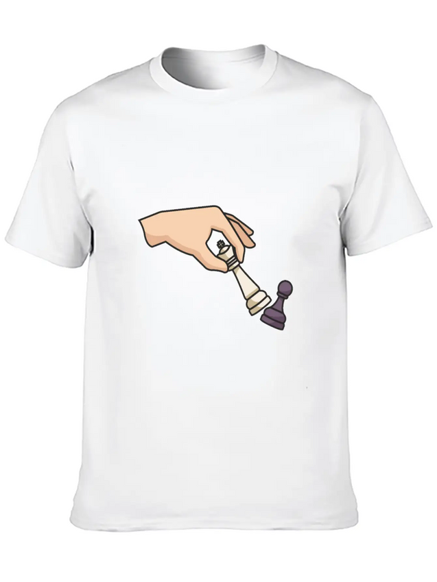 Chess Piece Lightweight Cotton T-Shirt – Daily Comfort Graphic Shirt