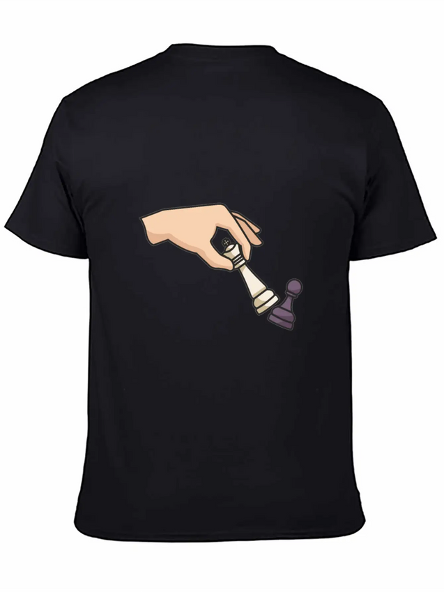 Chess Piece Lightweight Cotton T-Shirt – Daily Comfort Graphic Shirt