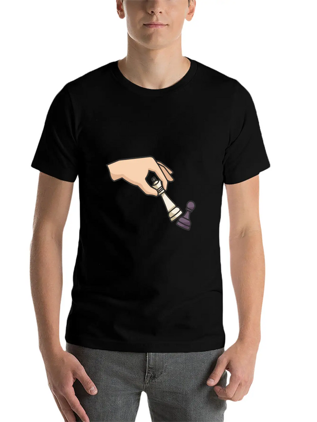 Chess Piece Lightweight Cotton T-Shirt – Daily Comfort Graphic Shirt
